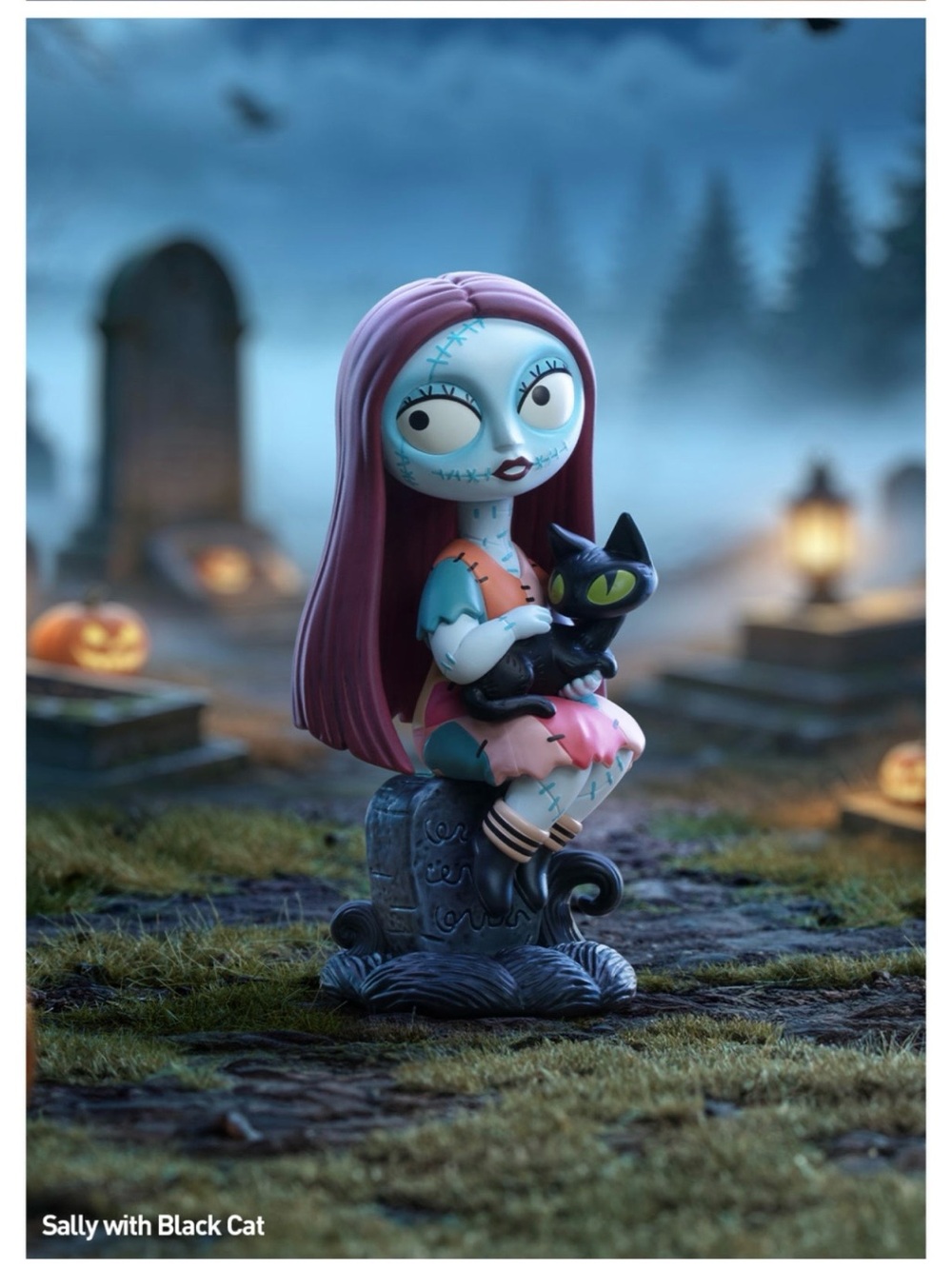 POP MART Disney Nightmare Before Christmas Tim Burton Sally with Cat